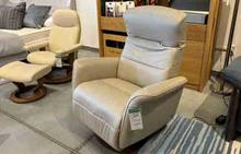 FLOOR MODEL - Mike Large Stressless Power Recliner in Paloma Fog
