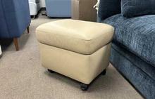 Modern Medium Ottoman in Paloma Beige