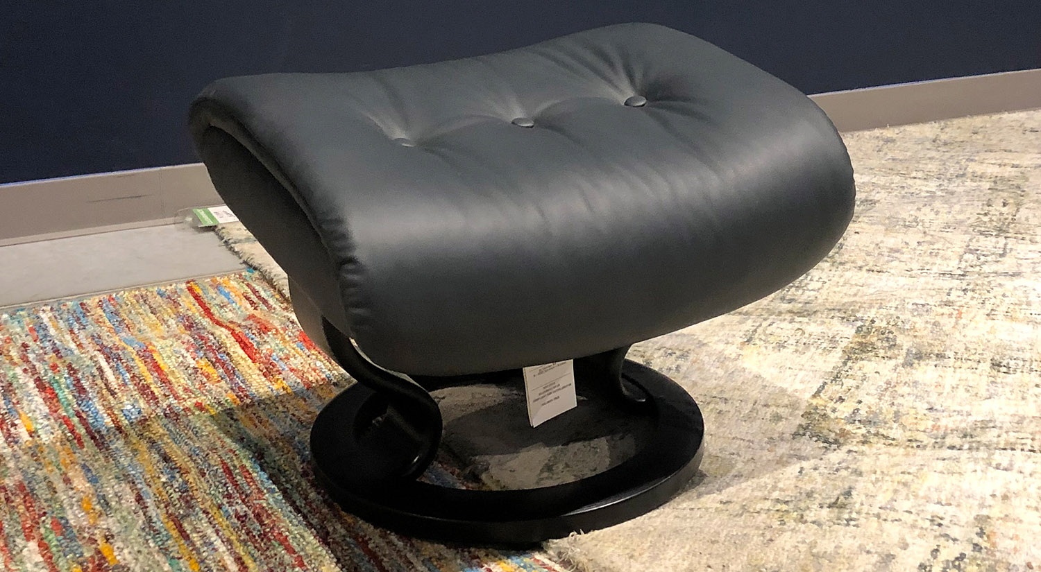 Circle Furniture Sky Stressless Ottoman Only in Grey Circle