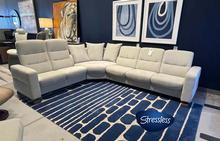 Wave Stressless Sectional in Platinum