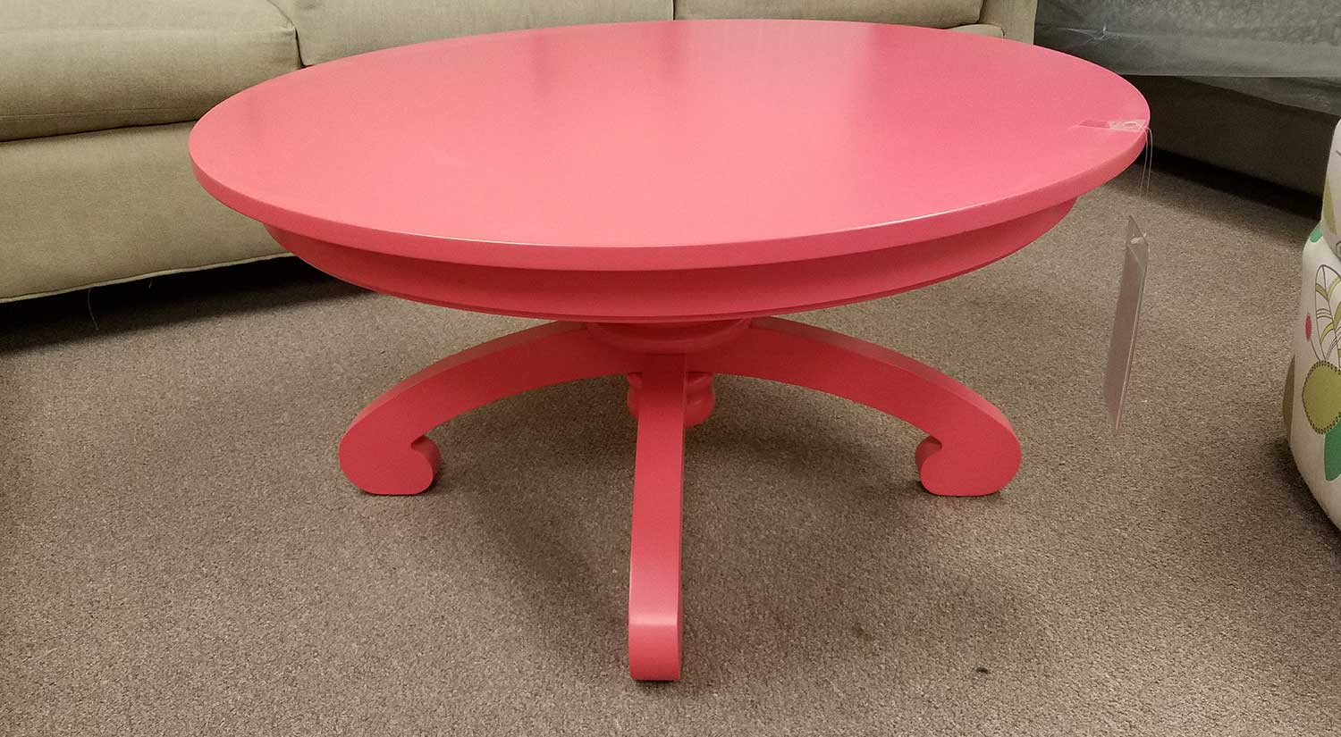 Cocktail table in shrimp