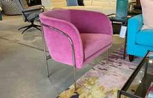 Thayer Coggin Rod Chair in Pink