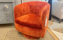 Roxy Swivel Chair in Orange Crush by Thayer Coggin