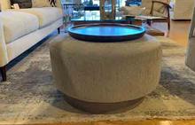 Spin Ottoman in Grey by Thayer Coggin