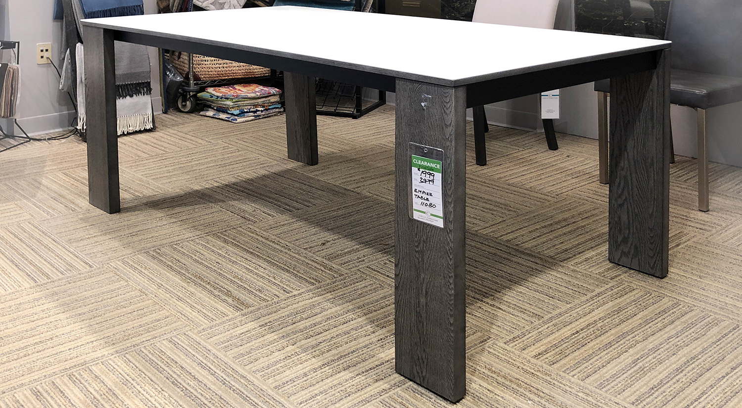 Empire Extension Table in Grey Oak
