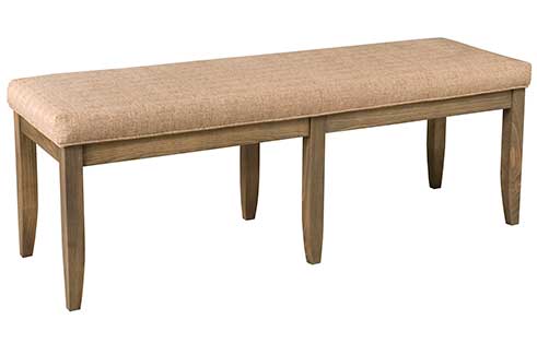 Saber Leg Upholstered Bench