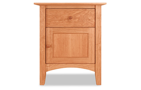 Canterbury 1 Drawer Nightstand with Door & Shelf by Maple Corner