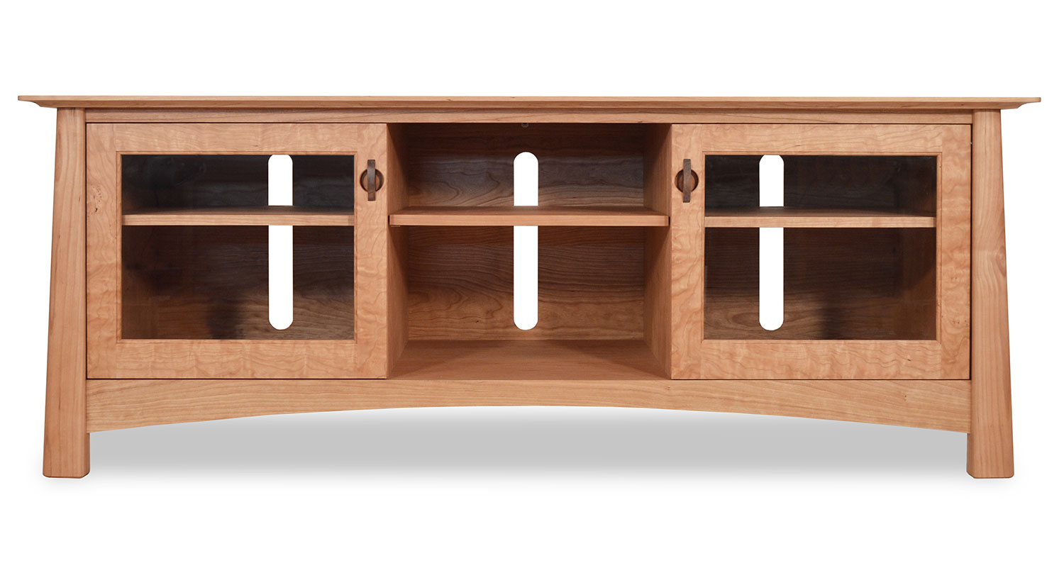 Cherry wood shop media console
