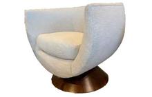 Bubble Swivel Chair by Thayer Coggin
