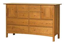 Heartwood 8 Drawer 2 Door Dresser