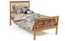 Shaker Spindle Twin Bed in Natural Cherry