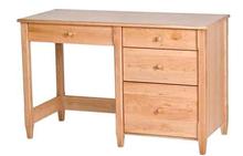 Shaker Desk Drawers on Right in Natural Cherry