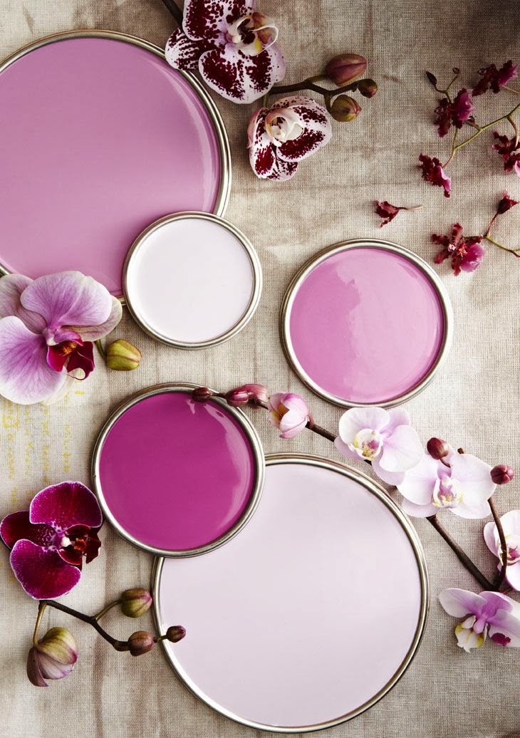 shades of orchid on Lisa Mende Design