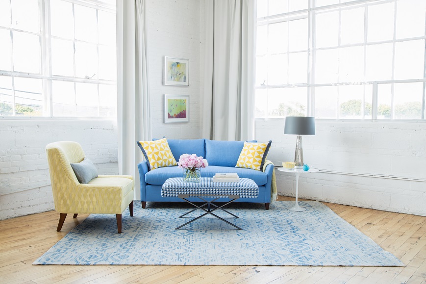 blue sofa boston furniture