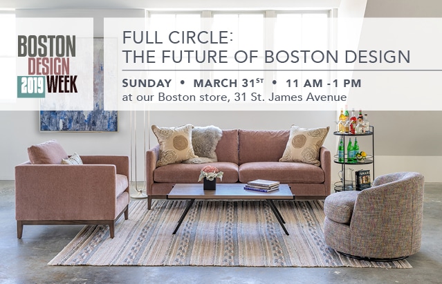 boston, circle furniture, boston design week, interior design, event, graphic design, 2019